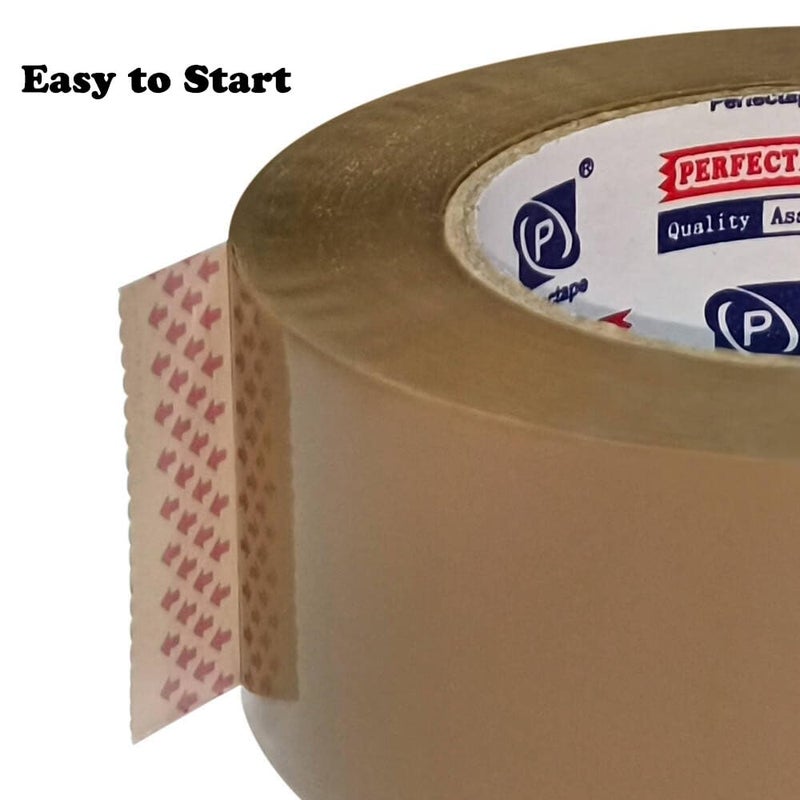 P PERFECTAPE PERFECTAPE Heavy Duty Brown Packing Tape 6 Rolls, Total 600 Meters, 2.7 mil, 1.88 in x 100m, Ultra Strong, Refills for Moving, Packaging and Shipping(Not Paper Tape) - Image 2